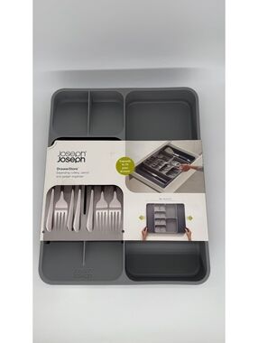 Joseph Joseph DrawerStore Expanding Cutlery Utensil Organizer Grey 85166